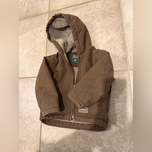 Schmidt workwear brown chore coat size 2T Sherpa lined